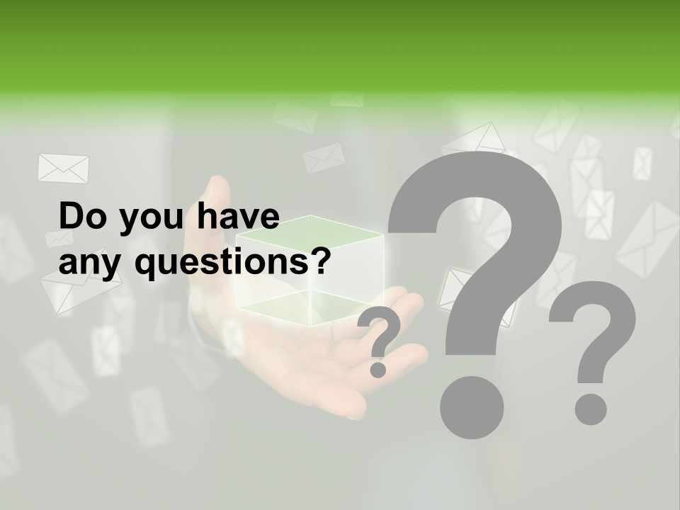 A Person Holding A Small Box In Their Hands PowerPoint Template