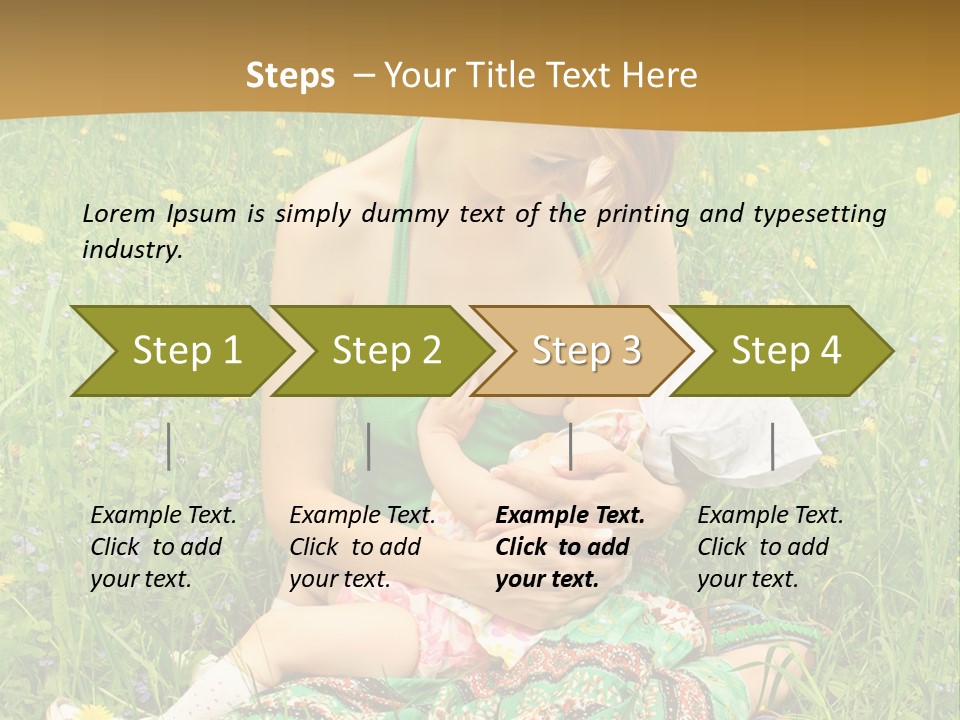 Food Breastfeeding Care PowerPoint Template