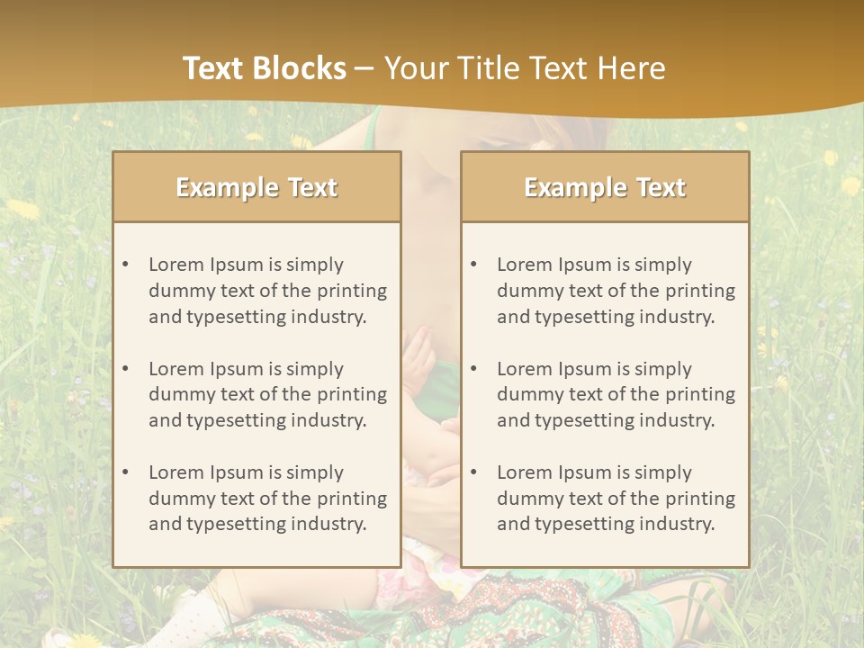 Food Breastfeeding Care PowerPoint Template