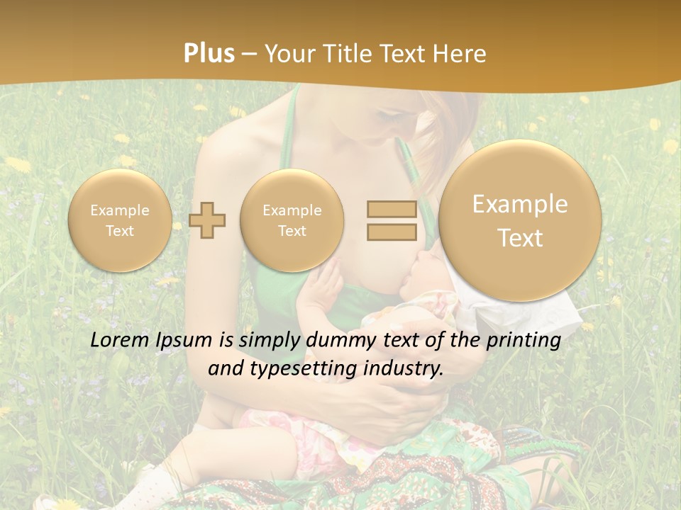 Food Breastfeeding Care PowerPoint Template