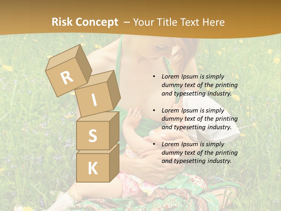 Food Breastfeeding Care PowerPoint Template