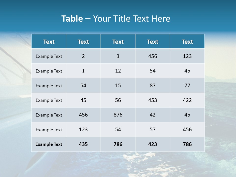 Color Freedom Sky PowerPoint Template