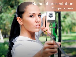 Outdoor Precision Look PowerPoint Template