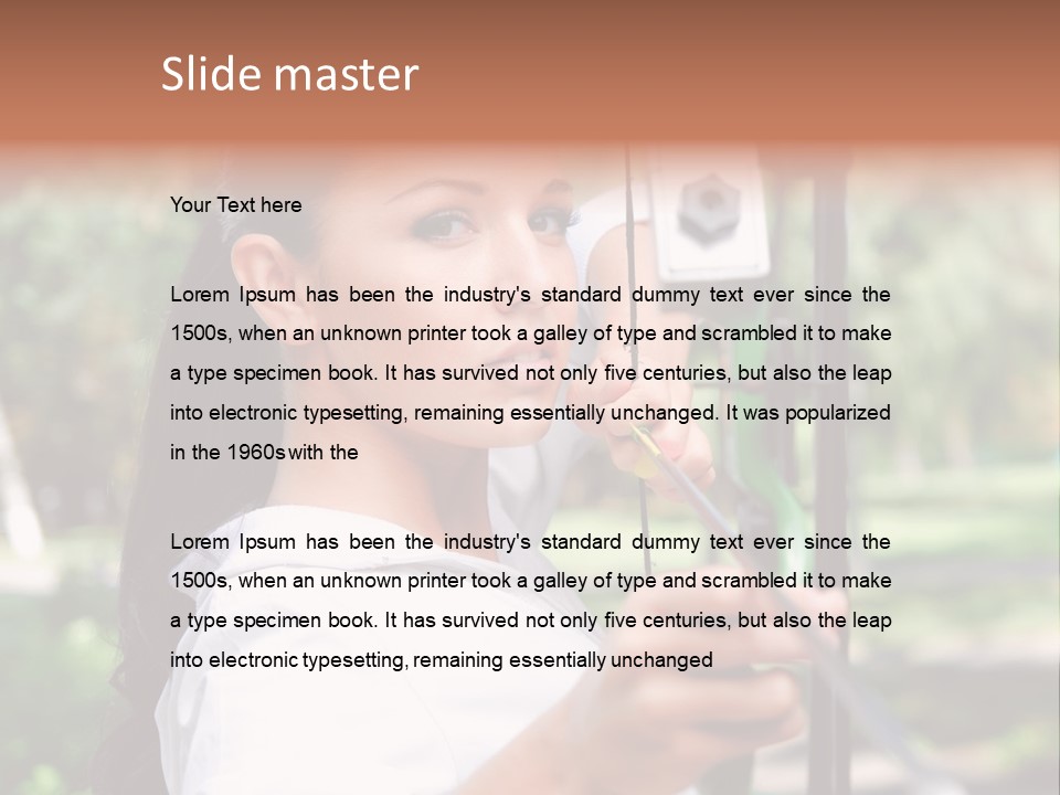 Outdoor Precision Look PowerPoint Template