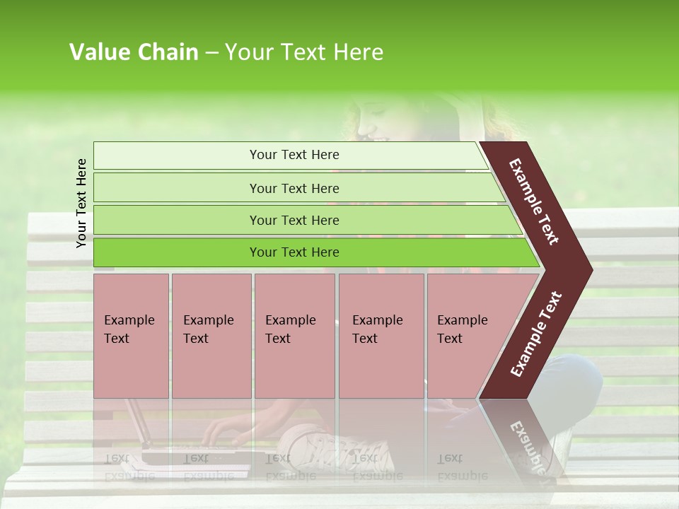 Caucasian Bench Casual PowerPoint Template