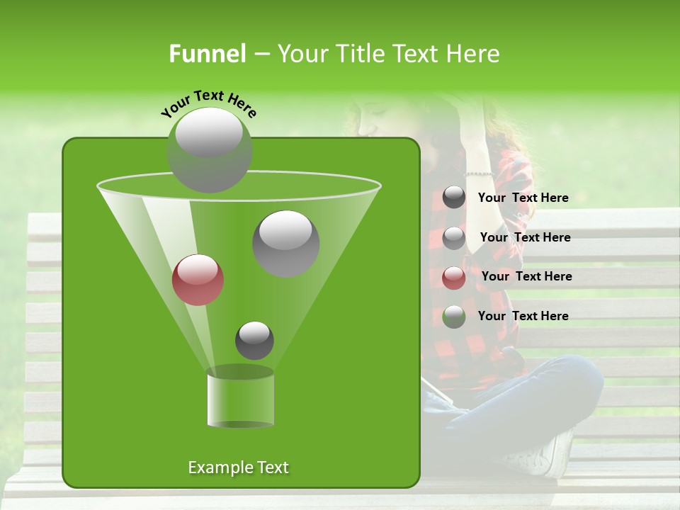 Caucasian Bench Casual PowerPoint Template