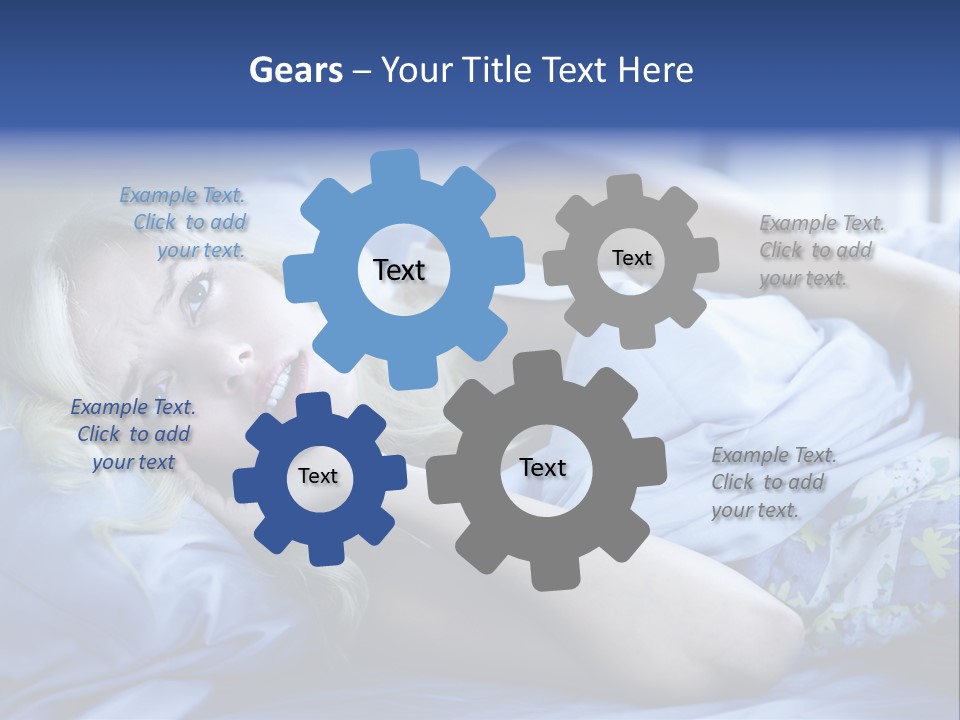 Sleepless Blonde Blanket PowerPoint Template