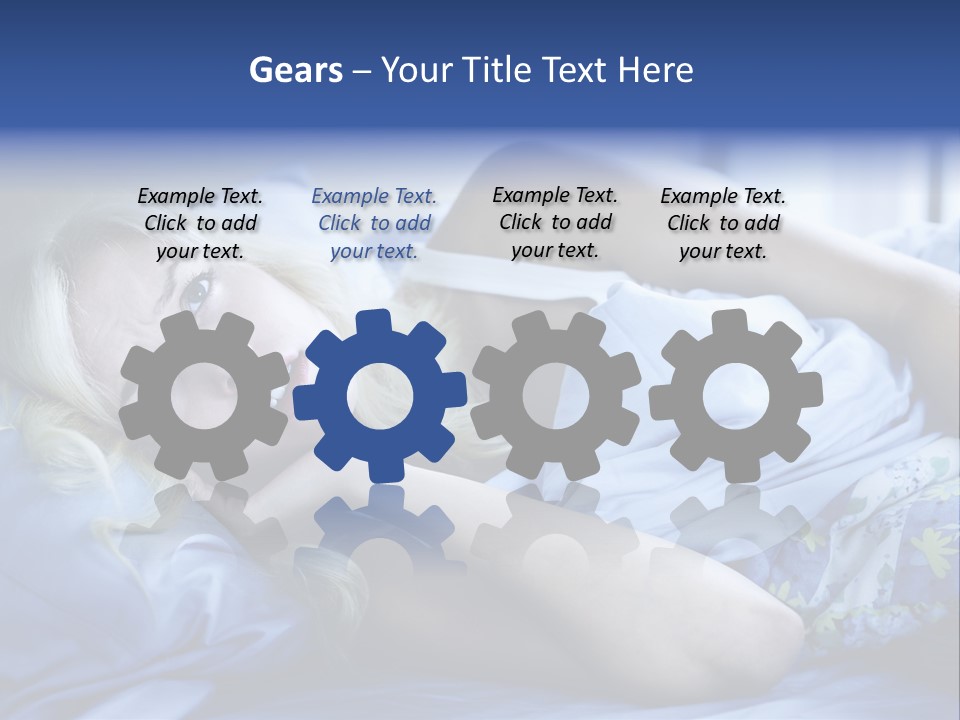 Sleepless Blonde Blanket PowerPoint Template