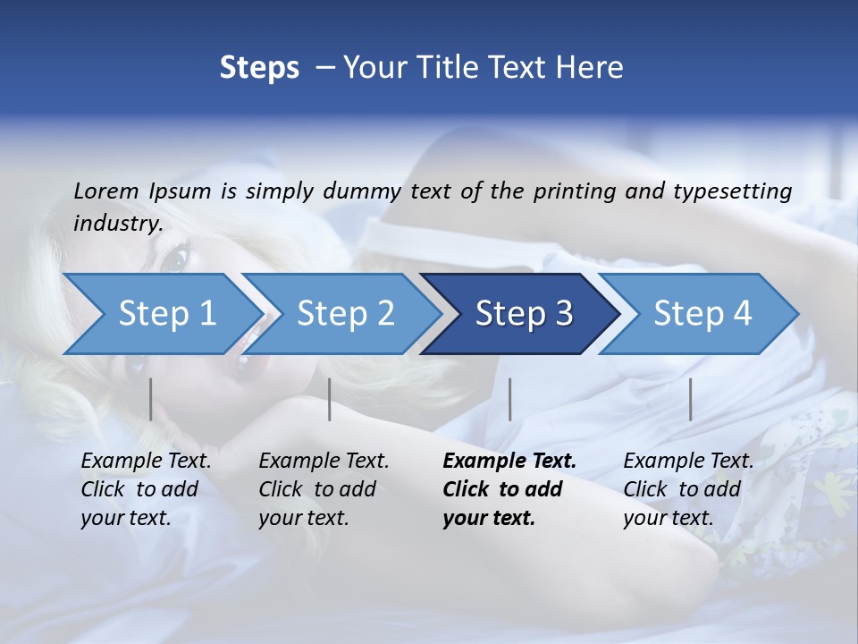 Sleepless Blonde Blanket PowerPoint Template