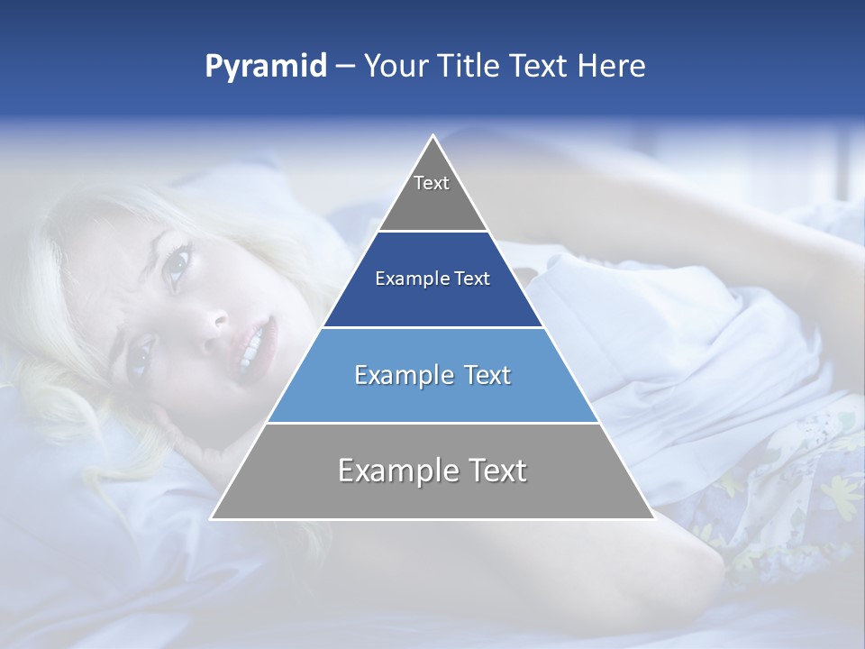 Sleepless Blonde Blanket PowerPoint Template