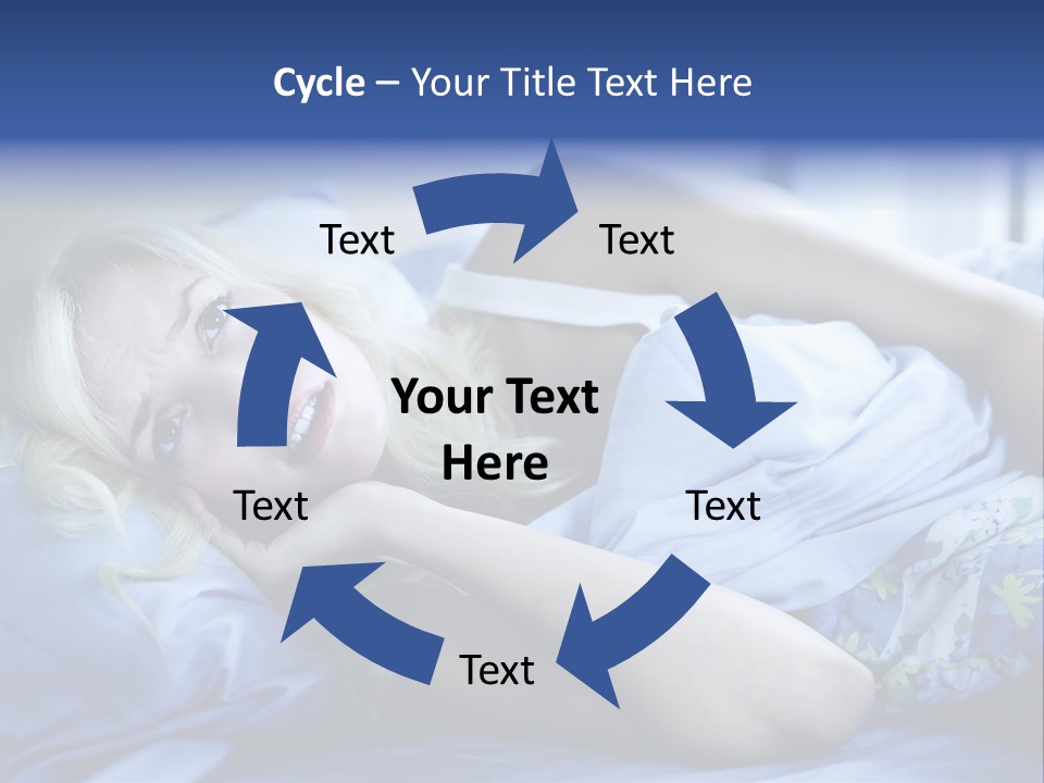 Sleepless Blonde Blanket PowerPoint Template