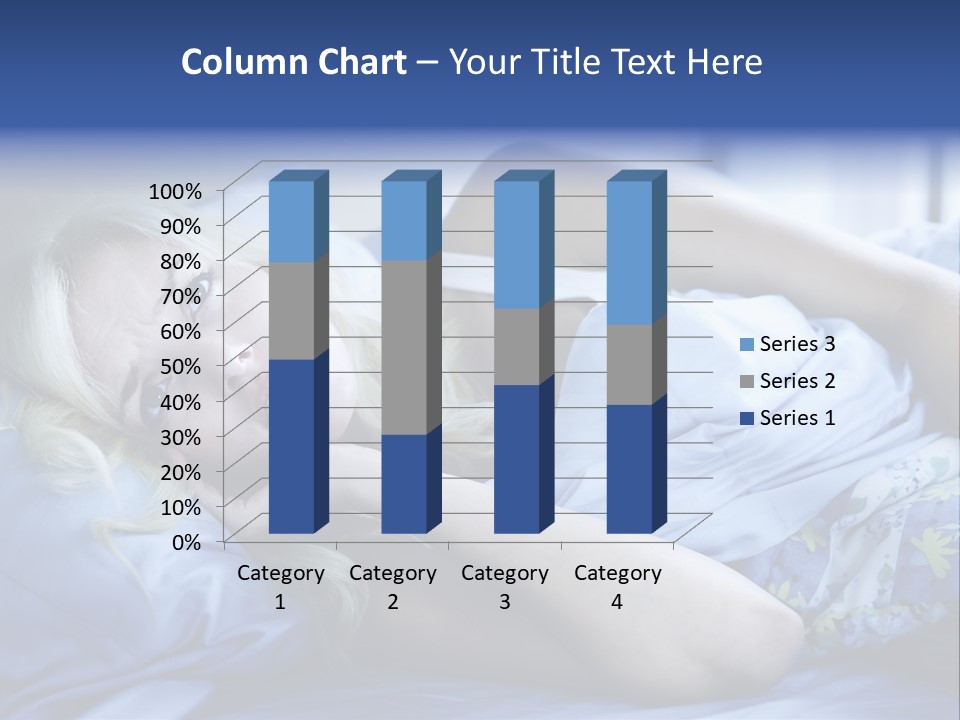 Sleepless Blonde Blanket PowerPoint Template