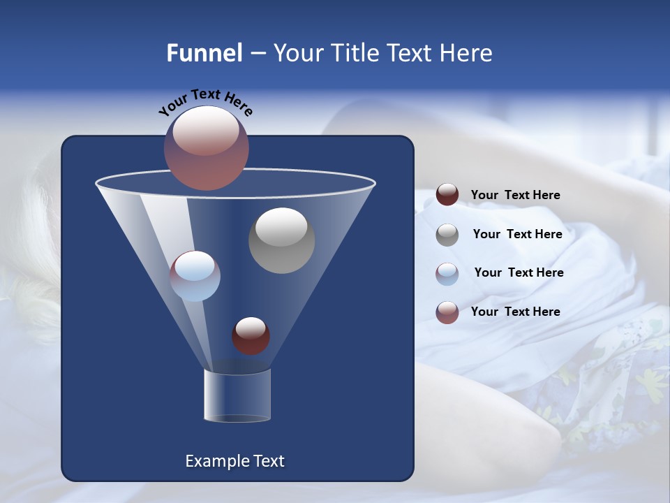 Sleepless Blonde Blanket PowerPoint Template