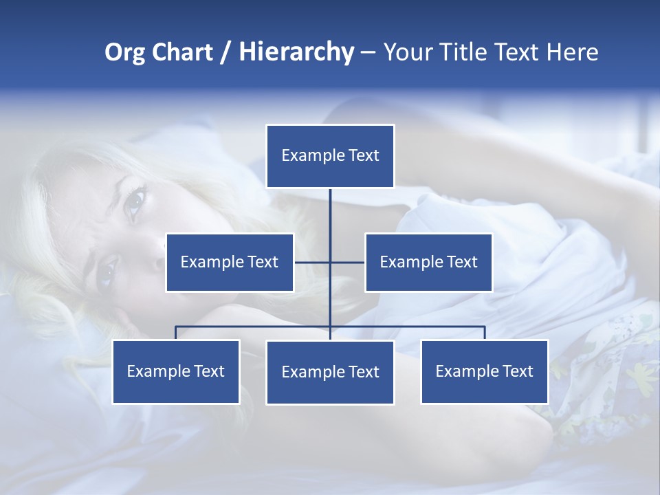 Sleepless Blonde Blanket PowerPoint Template