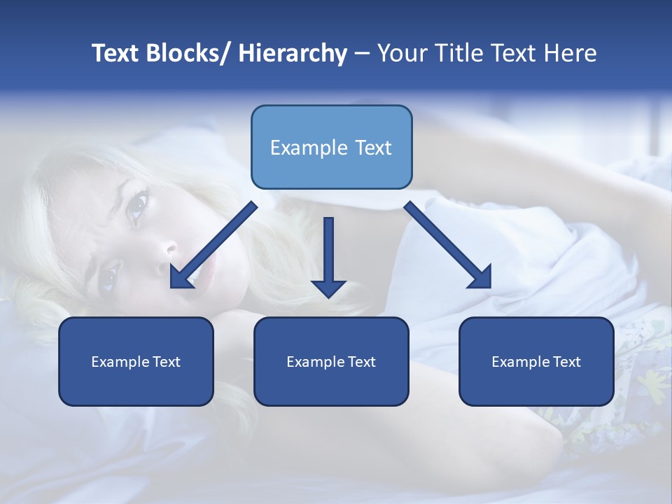 Sleepless Blonde Blanket PowerPoint Template