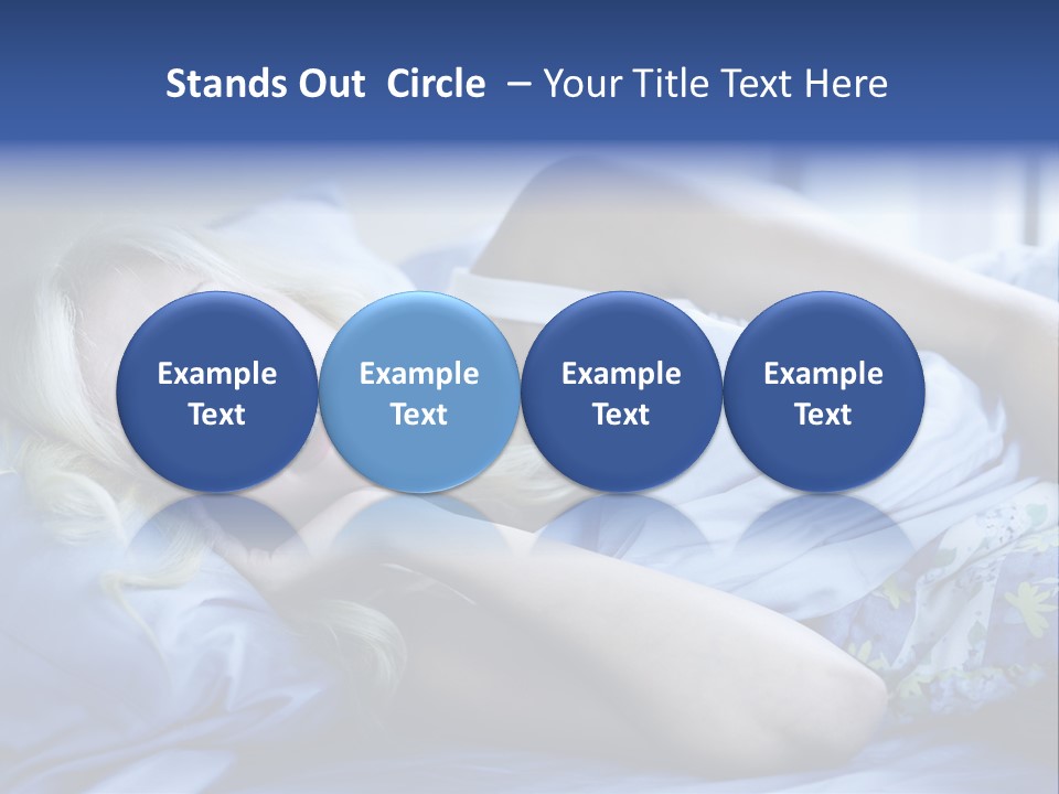 Sleepless Blonde Blanket PowerPoint Template