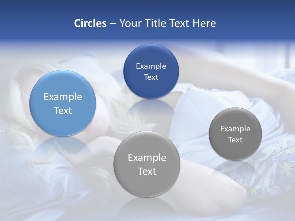 Sleepless Blonde Blanket PowerPoint Template