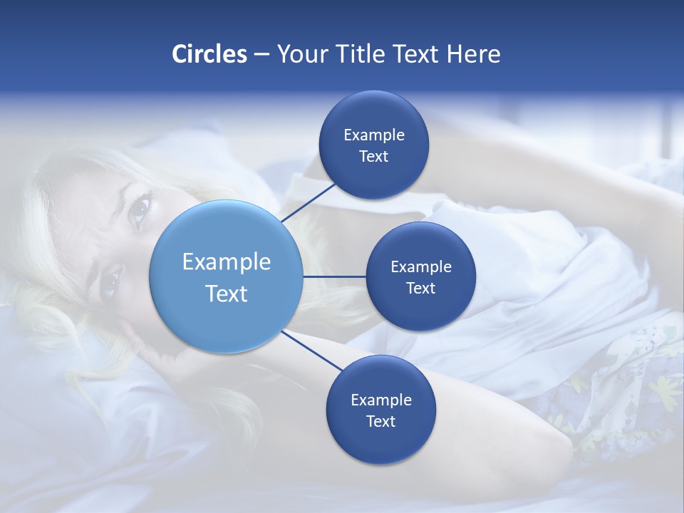 Sleepless Blonde Blanket PowerPoint Template