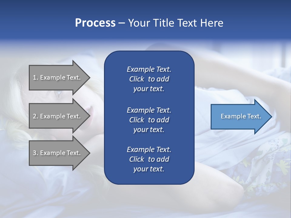 Sleepless Blonde Blanket PowerPoint Template