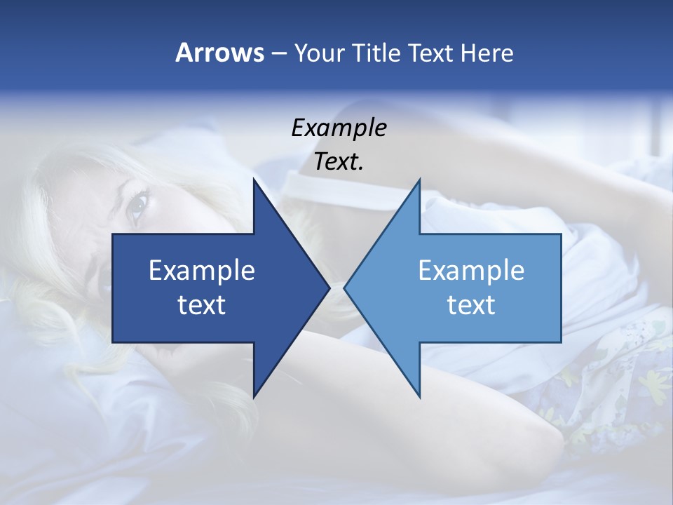 Sleepless Blonde Blanket PowerPoint Template