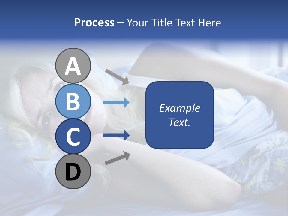 Sleepless Blonde Blanket PowerPoint Template