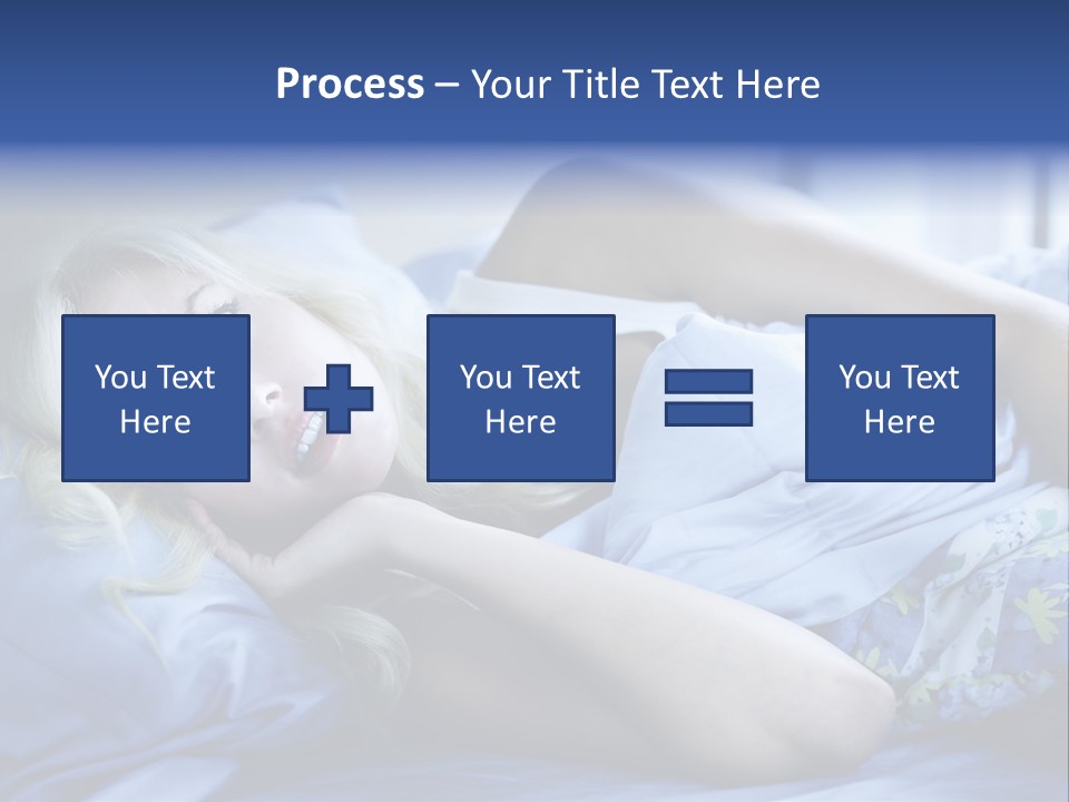 Sleepless Blonde Blanket PowerPoint Template