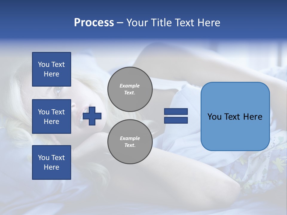 Sleepless Blonde Blanket PowerPoint Template
