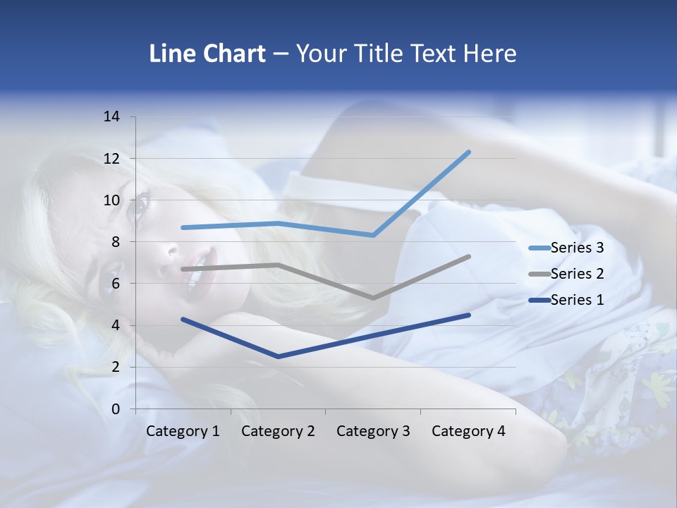 Sleepless Blonde Blanket PowerPoint Template