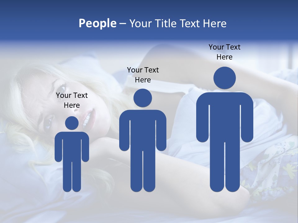 Sleepless Blonde Blanket PowerPoint Template