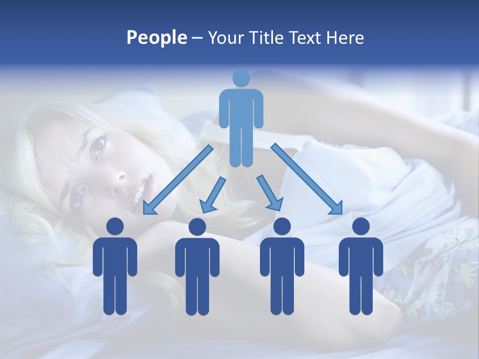 Sleepless Blonde Blanket PowerPoint Template