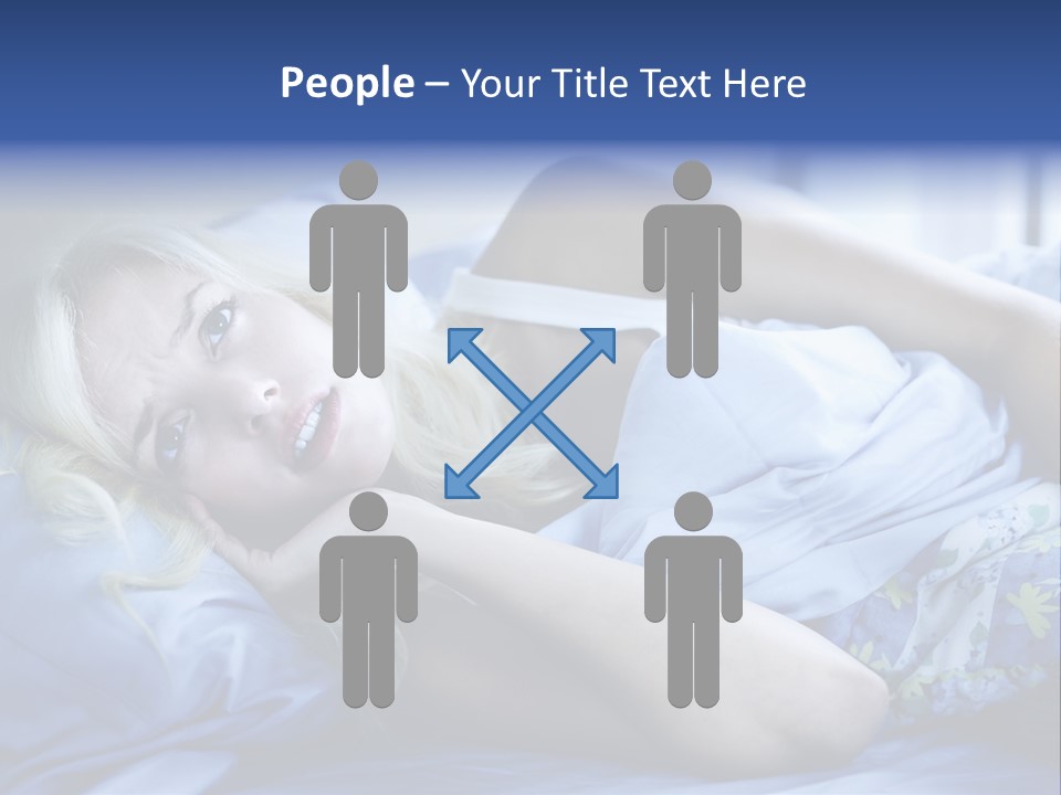 Sleepless Blonde Blanket PowerPoint Template
