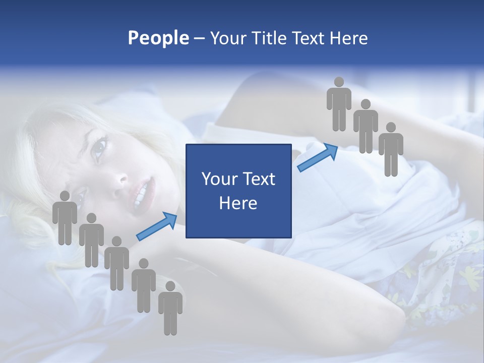 Sleepless Blonde Blanket PowerPoint Template