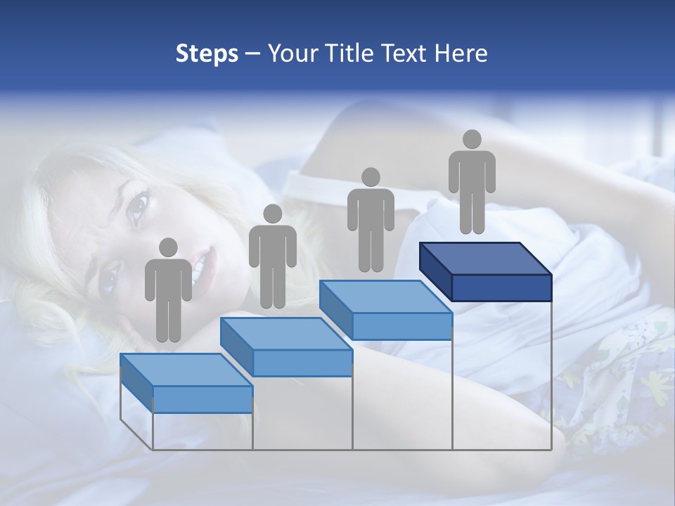 Sleepless Blonde Blanket PowerPoint Template