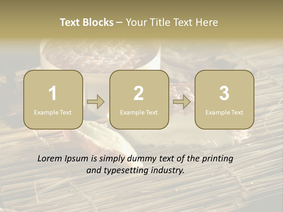 Gastronomy Food Cow's Milk Cheese PowerPoint Template