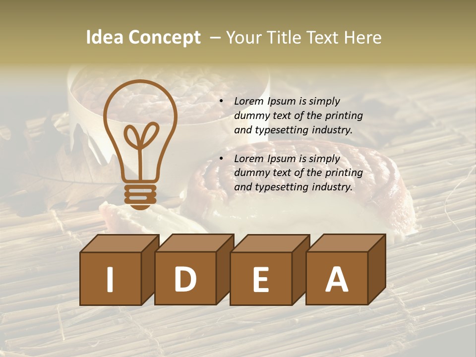 Gastronomy Food Cow's Milk Cheese PowerPoint Template