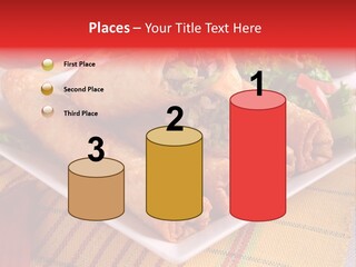 Napkin Teatime Roll PowerPoint Template