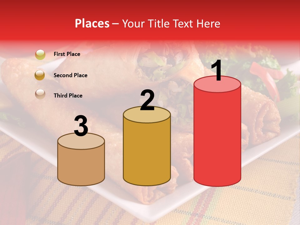 Napkin Teatime Roll PowerPoint Template