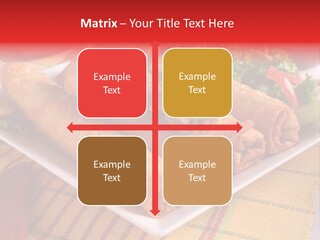 Napkin Teatime Roll PowerPoint Template