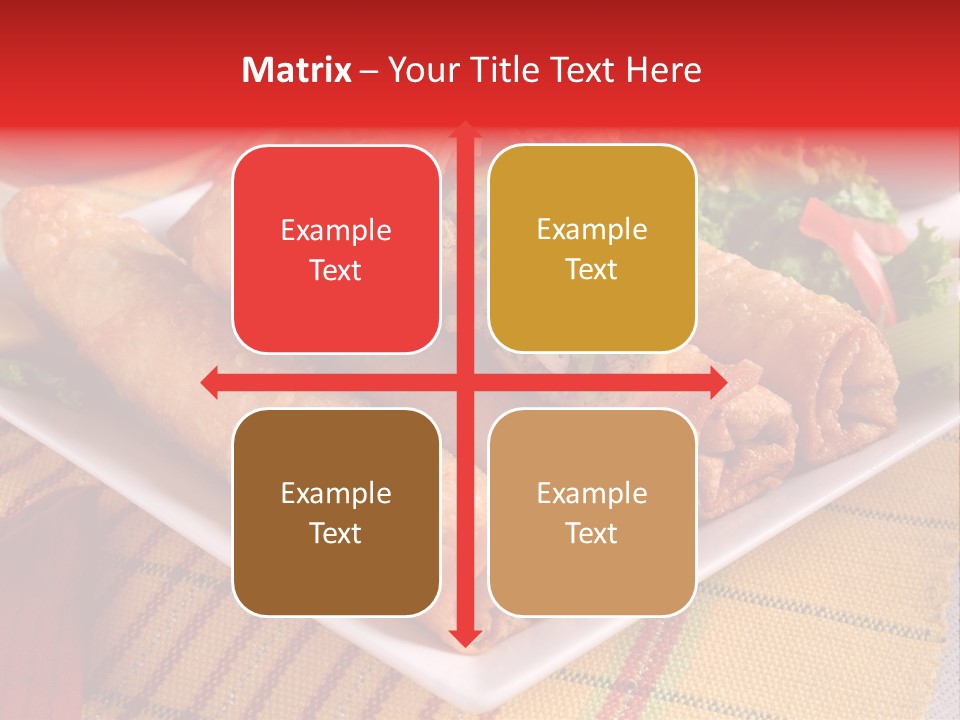 Napkin Teatime Roll PowerPoint Template