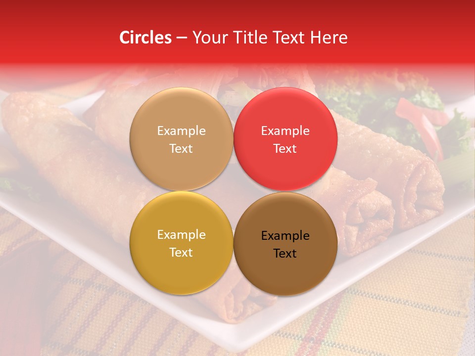 Napkin Teatime Roll PowerPoint Template