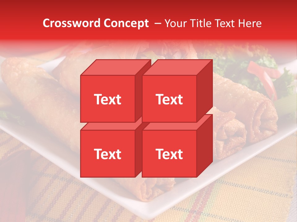 Napkin Teatime Roll PowerPoint Template