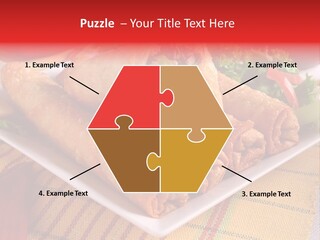 Napkin Teatime Roll PowerPoint Template