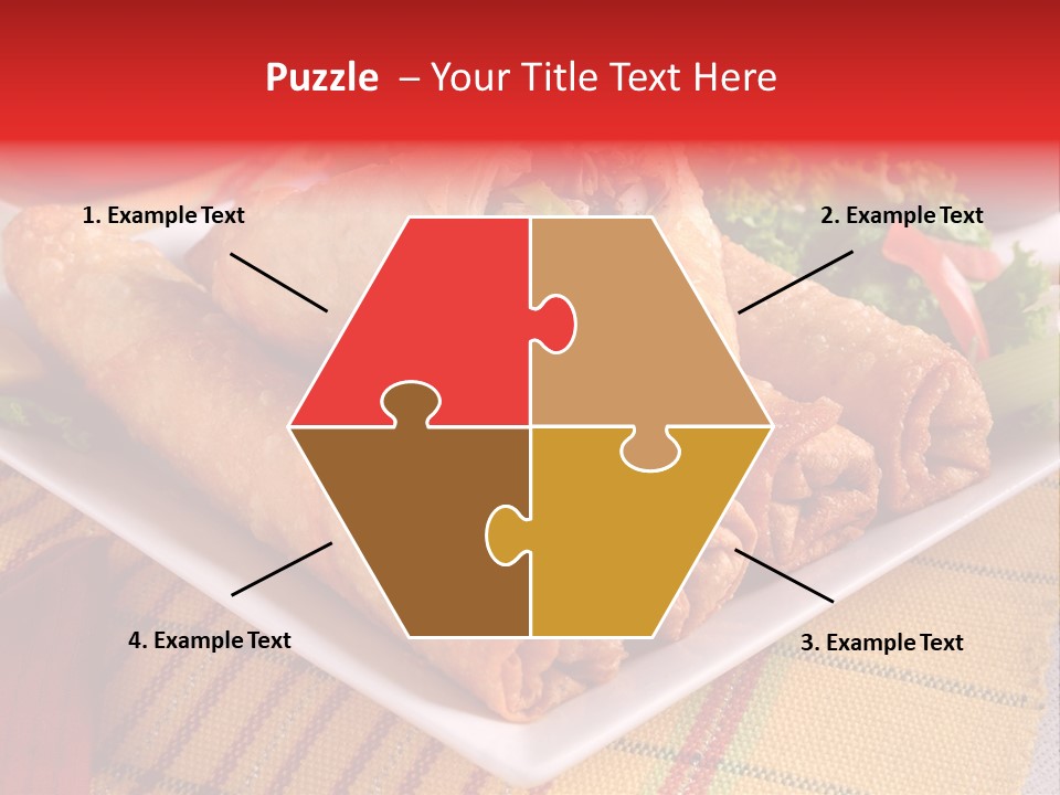 Napkin Teatime Roll PowerPoint Template