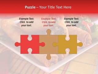 Napkin Teatime Roll PowerPoint Template