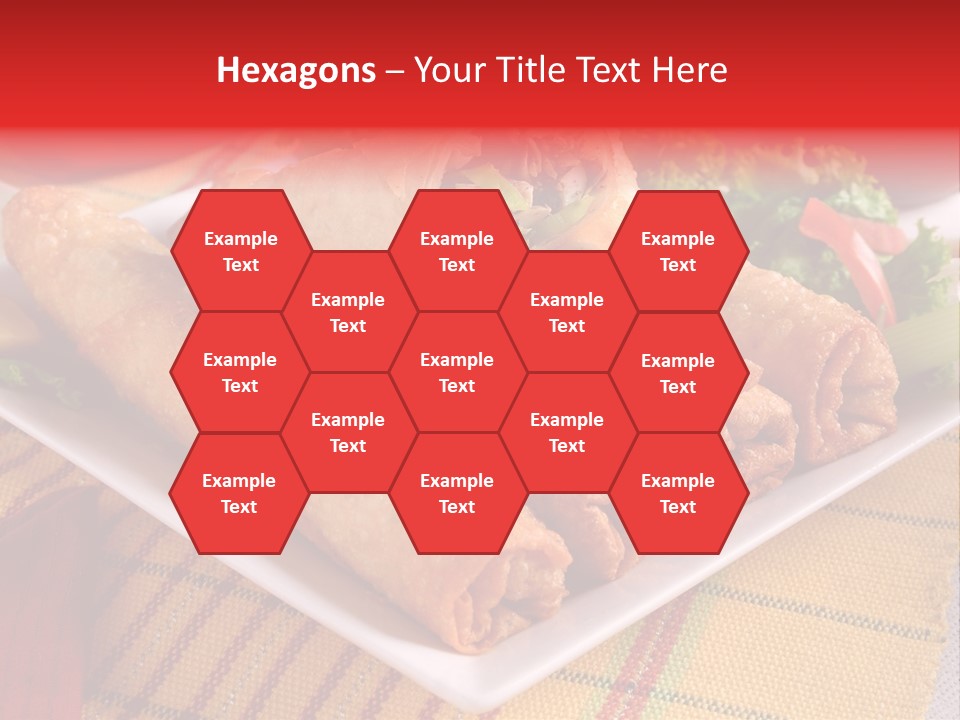 Napkin Teatime Roll PowerPoint Template