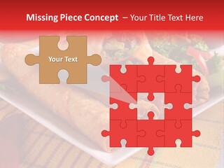 Napkin Teatime Roll PowerPoint Template