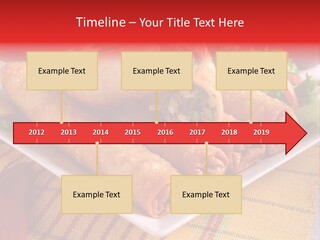 Napkin Teatime Roll PowerPoint Template