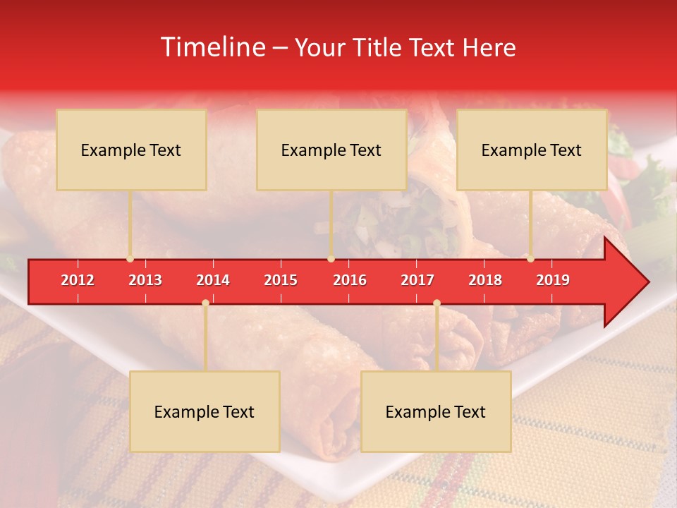 Napkin Teatime Roll PowerPoint Template