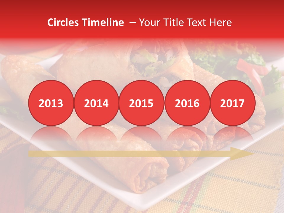 Napkin Teatime Roll PowerPoint Template