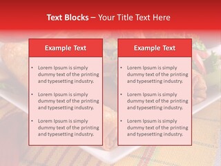 Napkin Teatime Roll PowerPoint Template